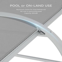 Garvee Outdoor Chaise Lounge Set of 2 - Patio Poolside Sunbathing Chairs, Weather Adjustable Reclining Beach Lounge Chairs for Deck, Garden, Backyard, Balcony, Heavy-Duty & Comfortable Tanning Loungers, Light Topaz