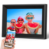 Garvee FRAMEO Digital Picture Frame 10.1 Garvee WiFi Digital Photo Frames IPS Touch Screen, 16GB Storage, Share Photos/Videos Instantly and Remotely via Free Frameo, Great Gifts for Friends and Family