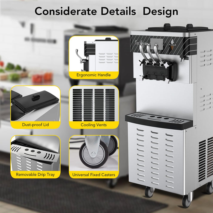 GARVEE Ice Cream Maker in Operation