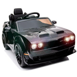 Garvee Ride - P Series: 12V Electric Vehicles Battery Powered with Remote Control, LED Lights, Bluetooth, MP3 for Boys Girls - Black - Black