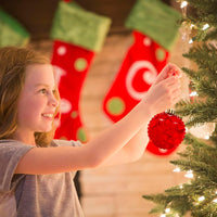 Garvee 70 Pcs Christmas Tree Ornaments Shatterproof Plastic Balls Glitter Stars Stockings Xmas Party Home Decor