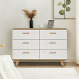 Garvee Buffet Sideboard Brown White One Size for Dining Room Storage and Display
