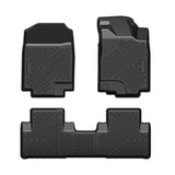 Garvee Floor Mats Compatible with CR-V 2012-2016 Accessories, Waterproof TPE Floor Liners, Black, Custom Fit, All-Weather Protection - 