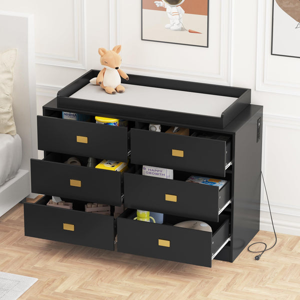 GARVEE Dresser with Changing Table for Modern Nurseries