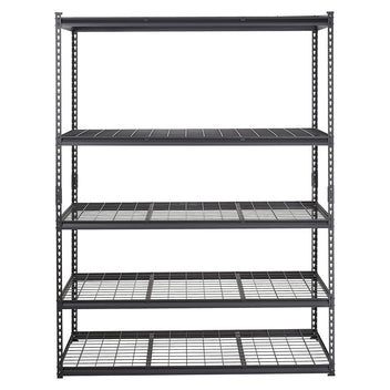 Garvee Garage Storage Shelving, 5 Tier Utility Shelves, Heavy Duty Storage Shelves, Adjustable Shelves Metal Garage Storage Rack, 2000LBS Industrial Utility Shelf for Basement Warehouse, 60x24x72 In