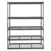 Garvee Garage Storage Shelving, 5 Tier Utility Shelves, Heavy Duty Storage Shelves, Adjustable Shelves Metal Garage Storage Rack, 2000LBS Industrial Utility Shelf for Basement Warehouse, 60x24x72 In
