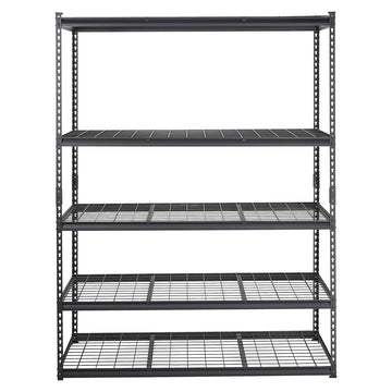 Garvee Garage Storage Shelving, 5 Tier Utility Shelves, Heavy Duty Storage Shelves, Adjustable Shelves Metal Garage Storage Rack, 2000LBS Industrial Utility Shelf for Basement Warehouse, 60x24x72 In