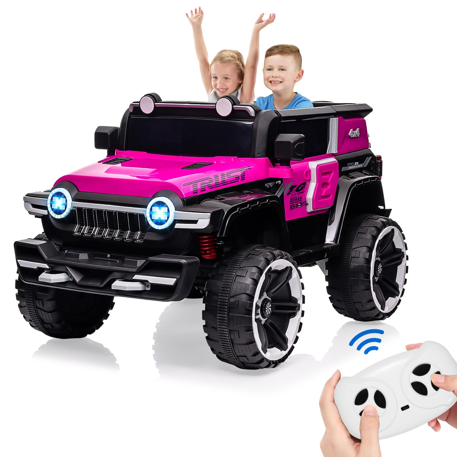 12V 2-Seater Kids Ride On Car with Remote Control & Music