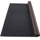 Garvee Black Marine Carpet, 6' × 23' Boat Carpet Rug, Waterproof Indoor/Outdoor Rug with TPR Non-Slip Backing for Patio Deck, Camping, and Outdoor Use - Striped|Black