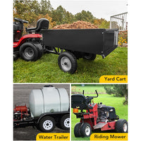 Garvee 4 PCS Trailer Tires 5.3-12 530-12 6PR Load Range C 12'' Rim Agricultural Terrain Towing Black
