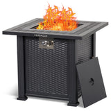 Garvee 32 Inch Propane Fire Pit Table 50000BTU Rectangle Fire Table