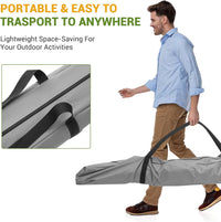 Garvee 10x10ft Portable Pop-Up Camping Gazebo - 6-Sided Canopy Screen Tent with Mesh Windows & Carry Bag for Outdoor, Picnic, Backyard Party, Brown