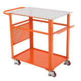 Garvee 36" x 24" Welding Table Heavy Duty Steel Fixture Table With Wheels For Shop Garage, Industrial, Black