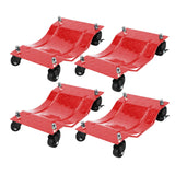 Garvee Wheel Dolly, 6000 lbs/2722 kg Car Moving Dolly, Wheel Dolly Car Tire Stake Set of 4 Piece, Heavy-duty Car Tire Dolly Cart Moving Cars, Trucks, Trailers, Motorcycles, and Boats, Red - Red
