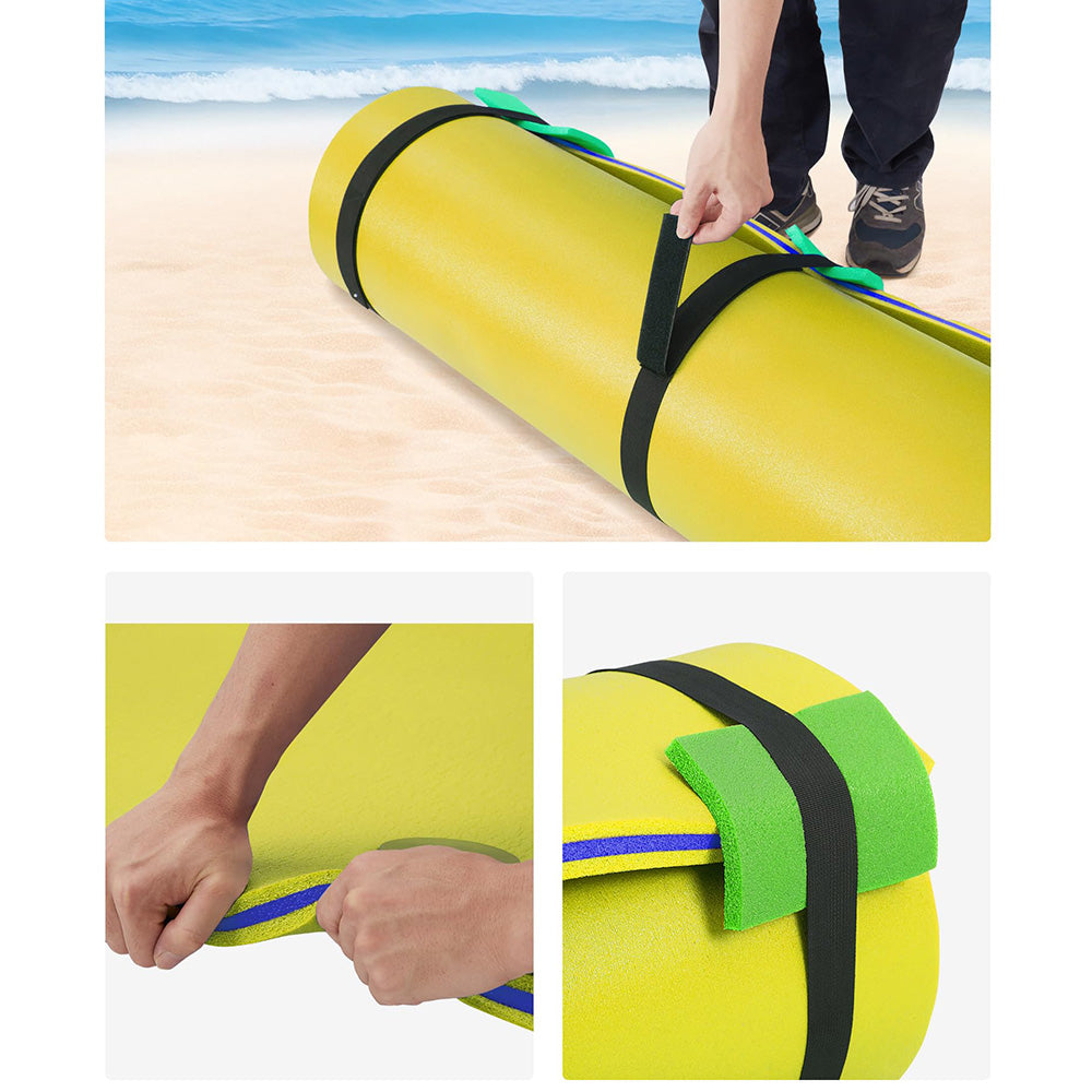 Garvee Lily Pad Floating Mat 8 ft/9 ft/12 ft, Tear-Resistant XPE Foam, Lake & Pool Use, Neon Orange/Yellow/Blue
