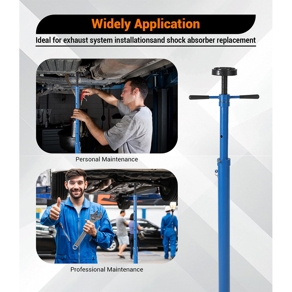 Garvee 3/4 Ton Underhoist Support Stand - 1655 lbs Capacity Jack Stand with 38.4" to 75.4" Lifting Range for Vehicle Lifting and Support, Blue