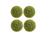 Garvee 12.6" Artificial Plant Topiary Ball Set of 4 with Pink Flowers for Indoor Outdoor Porch Balcony Home Decor