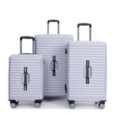 Garvee 3 Piece Luggage Sets With TSA Lock Lightweight Suitcase 21in 25in 29in Gray Travel - Gray(21/25/29) As Shown