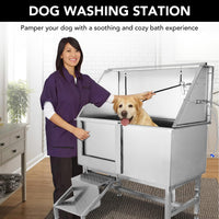 50 Inch Dog Grooming Tub, Professional Pet Wash Station