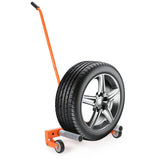 Garvee Adjustable Tire Wheel Dolly 330LBS Tire Lifter for 23.5"-43.5" Wheels, Universal Fit, Black, Ergonomic Handle, Orange - Orange