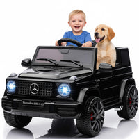 Garvee Ride P Series 12V Mercedes-Benz G63 Ride-On: Remote Control, Suspension, Soft Start, LED, Bluetooth, Music, 2x25W Motors - Black
