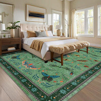 Garvee Insect Washable Soft Area Rugs for Living Room Bedroom Ultra-Thin Non Slip Dining Room Stain Resistant Rug Large Carpet for Office Nursery Bedroom