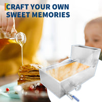 Garvee Maple Syrup Evaporator Pan, 30 x 16 x 19 Inch Maple Syrup Pan with Thermometer & 3/4" Throttle Valve, Stainless Steel Maple Syrup Boiling Pan for Making Sweet Maple Syrup