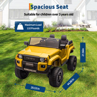 Garvee Ride P Series 24V Kids Electric Ride-On Car w/Parent Remote Control, 4WD/2WD Switch, Bluetooth Music, LED Lights & Shovel – 2-Seater Off-Road Toy for Over 3 Years, ASTM/CPSIA Certified