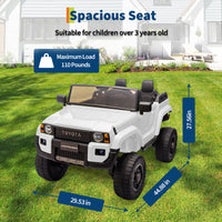 Garvee Ride P Series  24V Kids Electric Ride-On Car w/Parent Remote Control, 4WD/2WD Switch, Bluetooth Music, LED Lights & Shovel – 2-Seater Off-Road Toy for Over 3 Years, ASTM/CPSIA Certified