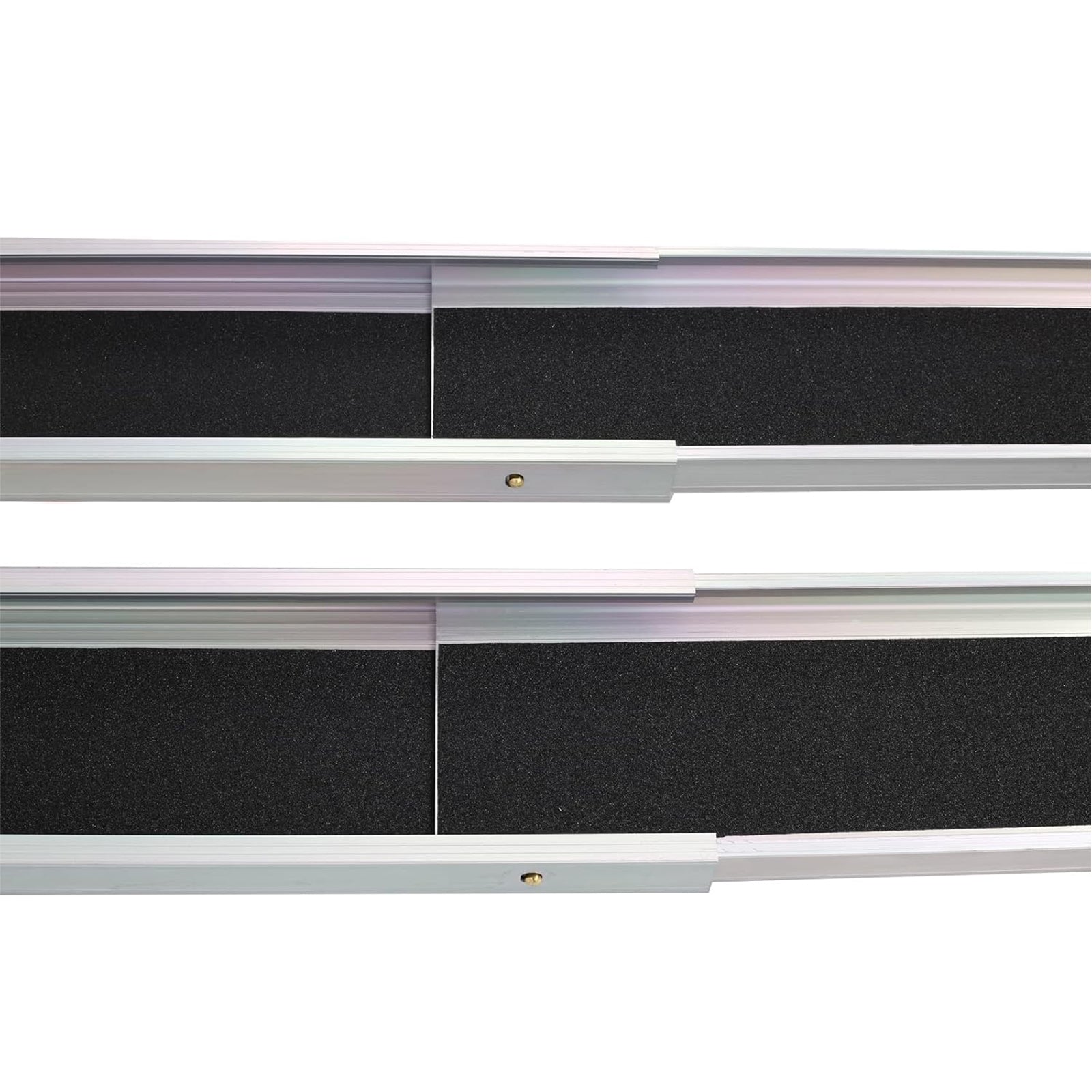 Garvee Telescoping Wheelchair Ramp 7FT Aluminum - Adjustable Track ADA Folding for Home/Car/Doorway/Curbs (Scooter Access)