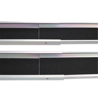 Garvee Telescoping Wheelchair Ramp 7FT Aluminum - Adjustable Track ADA Folding for Home/Car/Doorway/Curbs (Scooter Access)