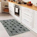Garvee Soft 2x3 Area Rug, Anti Slip, Washable, Pet Friendly, Faux Cashmere Modern Carpet for Living Room Bedroom, Black - Black