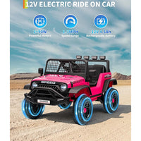 Garvee 12V Kids Electric Ride On Car with Remote Control, Bluetooth Music Player, LED Lights, EVA Material, Dual Drive, Safety Features, Outdoor Play