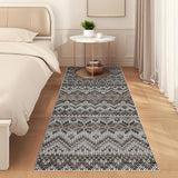 Garvee 2x6 Runner Rug Non Slip Washable Boho Throw Carpet Brown for Kitchen Bathroom Bedroom - Brown