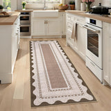 Garvee 2x6 Washable Runner Rug Non Slip Soft Kitchen Laundry Hallway Brown - Chocolate Brown