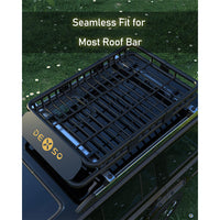 Garvee 51" x 36" x 5" Universal Roof Rack Carrier Basket, Heavy Duty Car Cargo Rack for SUVs and Trucks, Black, 200 Lbs Capacity