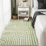 Garvee 5X7 Area Rugs Washable Non-Slip Low-Pile Soft Floor Carpet for Bedroom Living Room Dining Room Green - Green