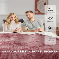 Garvee King Size Heated Blanket with Dual Control, Velvet Soft Fast Heating Blankets King, 4 Heat Settings & 10H Auto Off, Machine Washable, ETL Certified Electric Blanket, 90" x 100" Pink