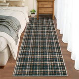 Garvee Black Brown 2x6 Runner Rug Bathroom Rugs Non Slip Machine Washable Hallway Rug Modern Soft Non-Shedding Kitchen Runners for Bathroom Bedroom Entryway Nursery - Black Brown