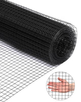 Garvee Black Hardware Cloth 15 Gauge 36" x 50' Vinyl Coated and Galvanized Alloy Steel Wire Mesh Roll, 1:1inch Chicken Wire Fencing Mesh, Wire Fence Roll for Garden Pet/Poultry Enclosures Protection