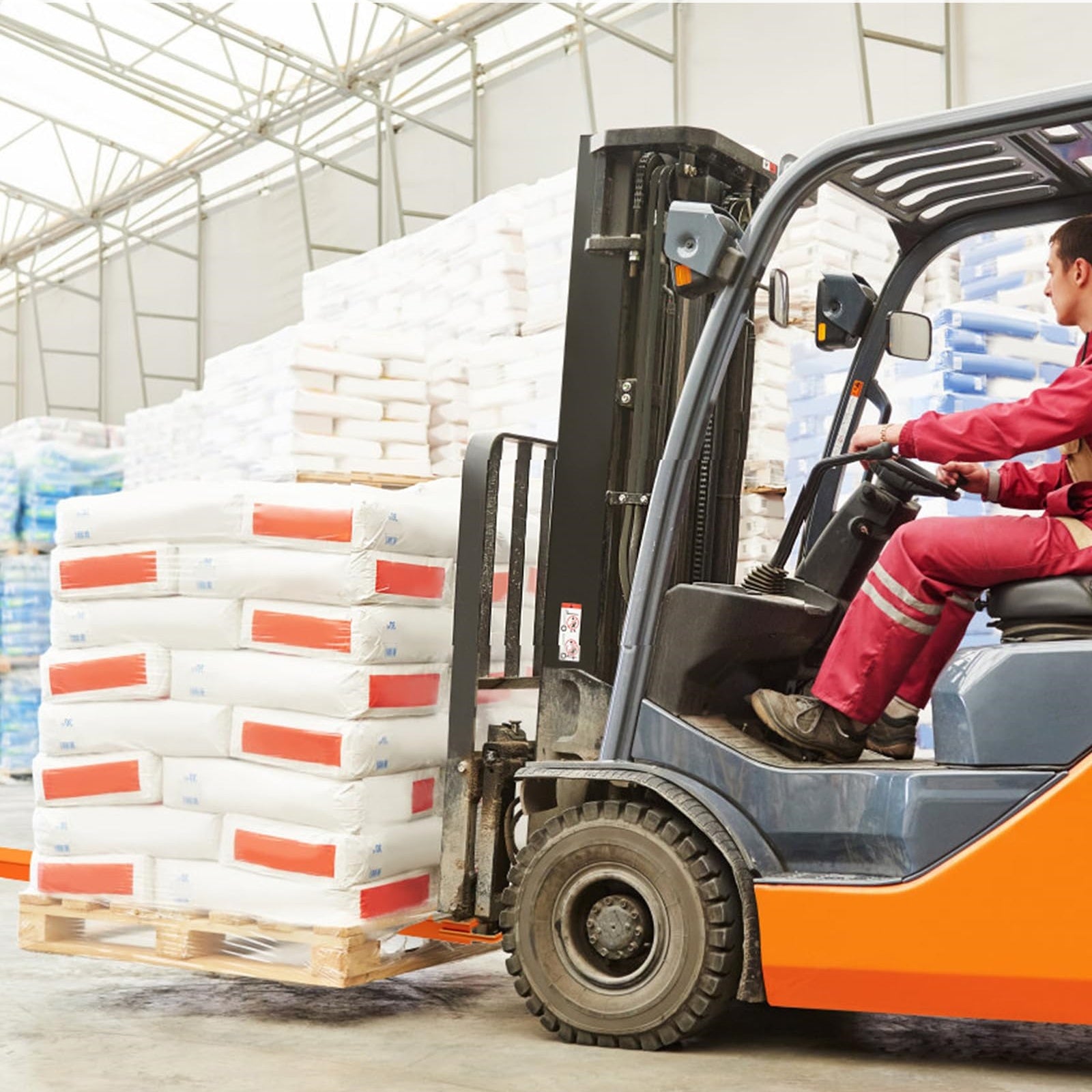 Garvee Pallet Forklift Extensions 72" Length 4.5" Width, Heavy Duty Steel Pallet Fork Extension, 1 Pair Fork Extensions for Forklifts, Orange