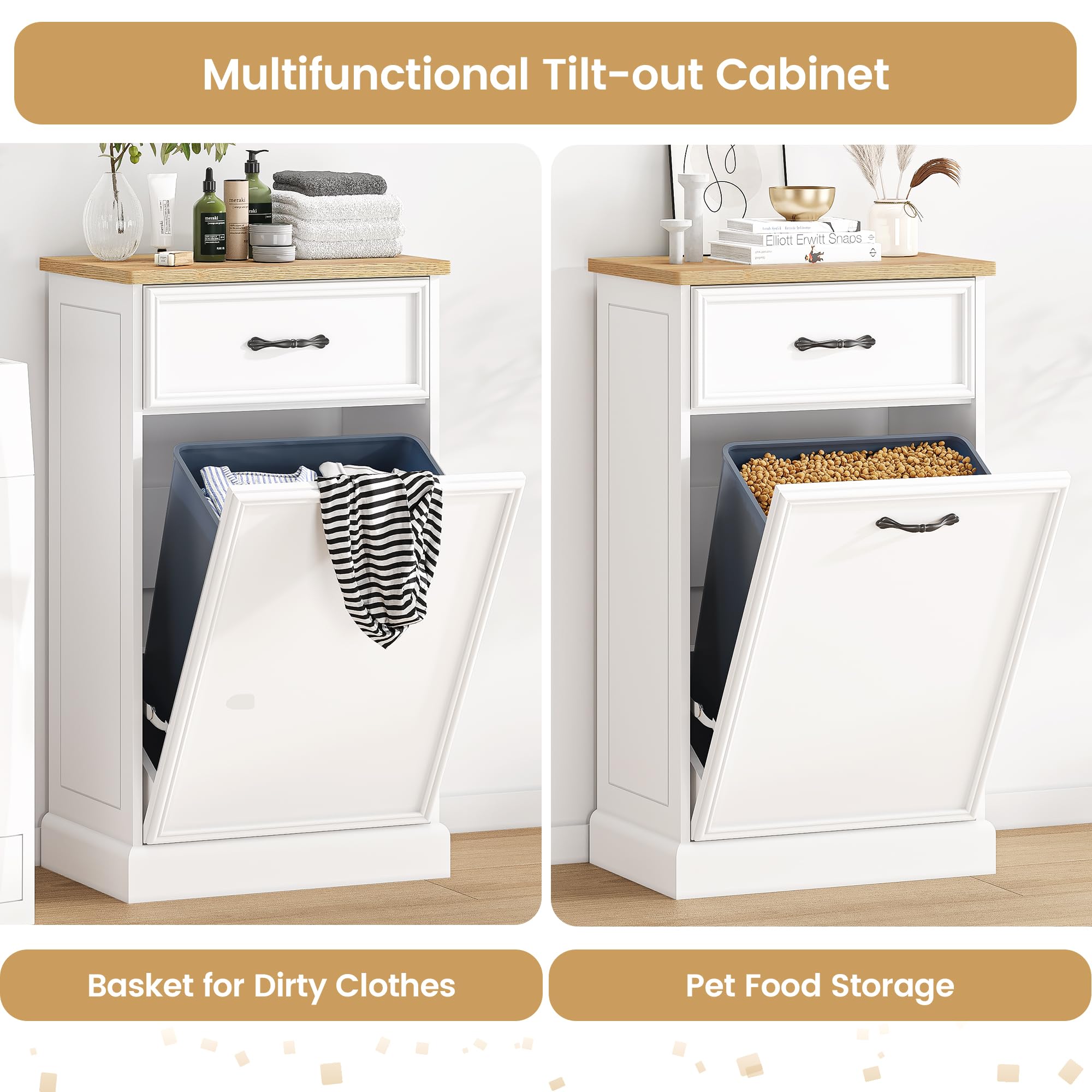 GARVEE Tilt Out Trash Can Cabinet Overview