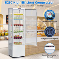 10.9 Cu.FT Commercial Cake Display Refrigerator, Double Glass