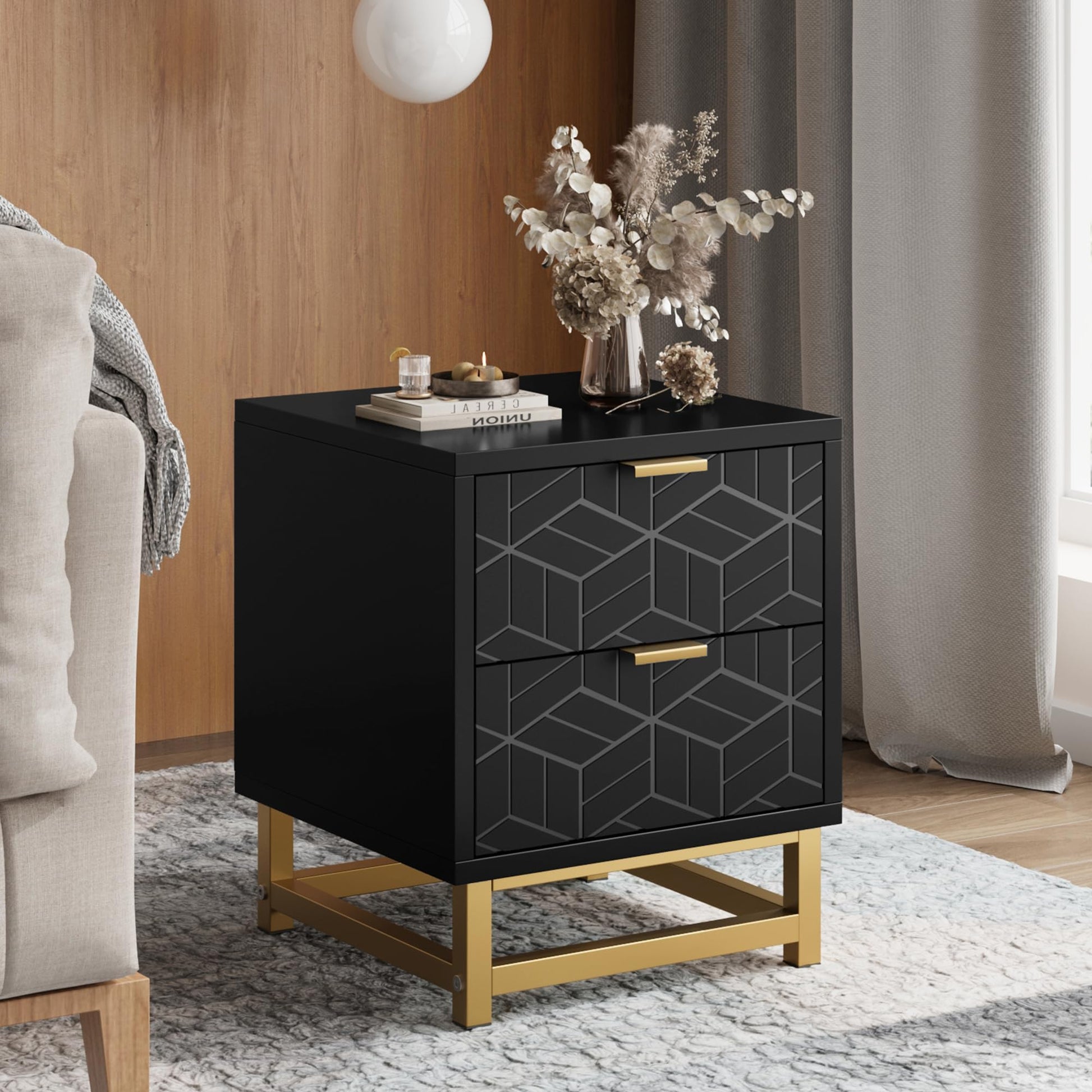 Garvee Black 4 Drawer Dresser, Large Dresser for Bedroom, Wood Dresser with 3 Large Drawers, Modern Dressers with Gold Metal Handles for Living Room, Garvee Black 4 Drawer Dresser, Large Dresser for Bedroom, Wood Dresser with 3 Large Drawers, Modern Dressers with Gold Metal Handles for Living Room,