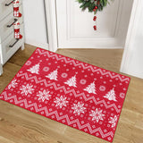 Garvee Christmas Runner Rug 2x6 Hallway Rug Xmas Runner Kitchen Rug Washable Rug Non Slip Carpet Abstract Striped Holiday Decor Soft Rug for Bedroom Bathroom Laundry Living Room 2'x6' Stripe|Red - Stripe|red