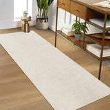 Garvee Cream White Hallway Runner Rug 2x6, Machine Washable Non-Slip Stain Resistant Kitchen Runner Rug - Cream White