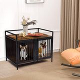 Garvee Heavy Duty Double Dog Crate with Divider for Small Dogs ZH-02