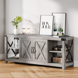 Garvee TV Stand, Grey - Grey