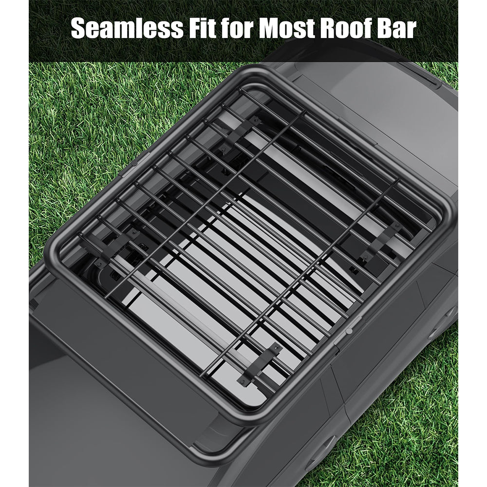 Garvee Universal Roof Rack Carrier Basket, 51"x36"x5", 200 LBS Capacity, Heavy Duty Rooftop Cargo Rack, for SUVs, Trucks, Vehicles, Balck