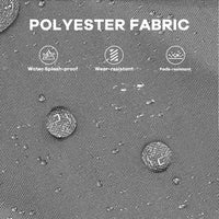 Garvee 5-Piece Dark Gray Aluminum Patio Furniture Set with Weather-Resistant Cushions, Heavy-Duty Frame, Removable Cushions, L-Shaped Sectional, Outdoor Lounge